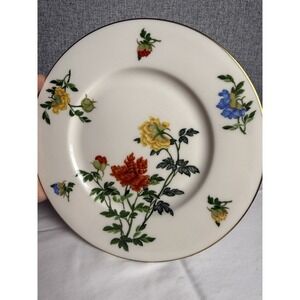 Vintage Castleton China Ma Lin Ching Chih Yee 8 1/2in Salad Plate Floral Rose
